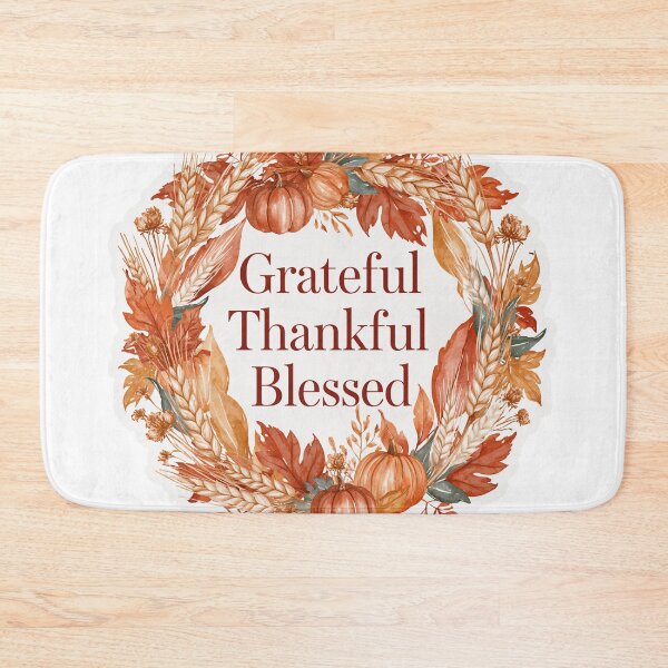 Item preview, Grateful Thankful Blessed Fall Wreath Shirt designed and sold by DreamelleStudio.