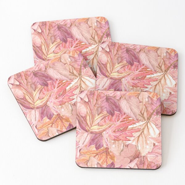 Item preview, Blush Camo Leaves - Watercolor Rose Pink Mauve Botanical Camouflage designed and sold by Suziness Designs.