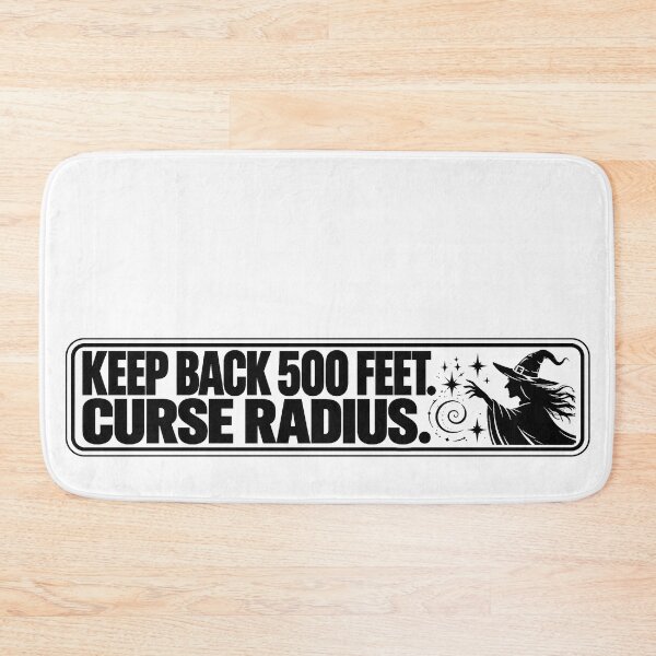 Item preview, BUMPS IN THE ROAD COLLECTION - ⭐ HALLOWEEN EDITION ⭐ - KEEP BACK 500 FEET. CURSE RADIUS.  designed and sold by WheelieGdArt.