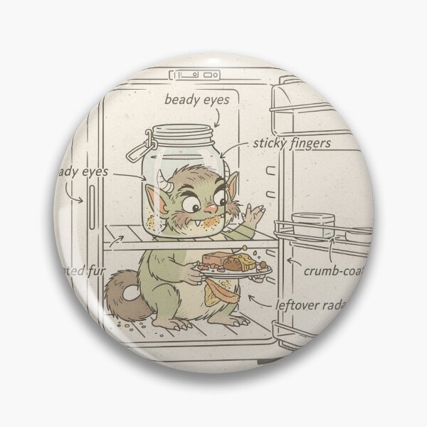 Item preview, The Common Fridge Goblin designed and sold by PictorialWhimsy.