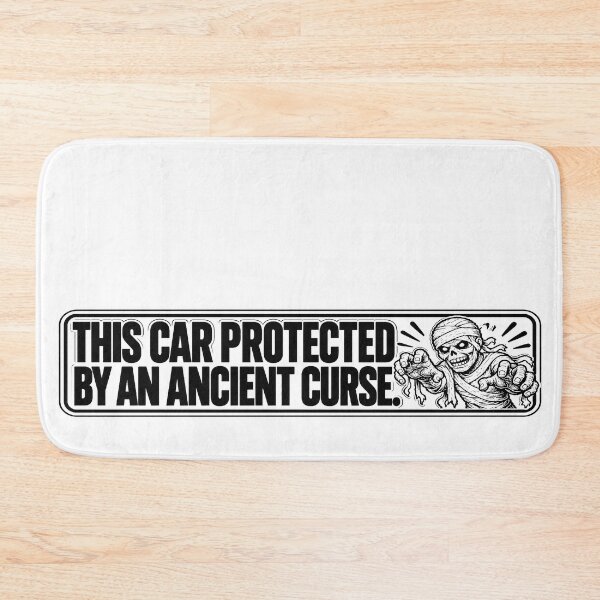 Item preview, BUMPS IN THE ROAD COLLECTION - ⭐ HALLOWEEN EDITION ⭐ - THIS CAR PROTECTED BY AN ANCIENT CURSE.  designed and sold by WheelieGdArt.