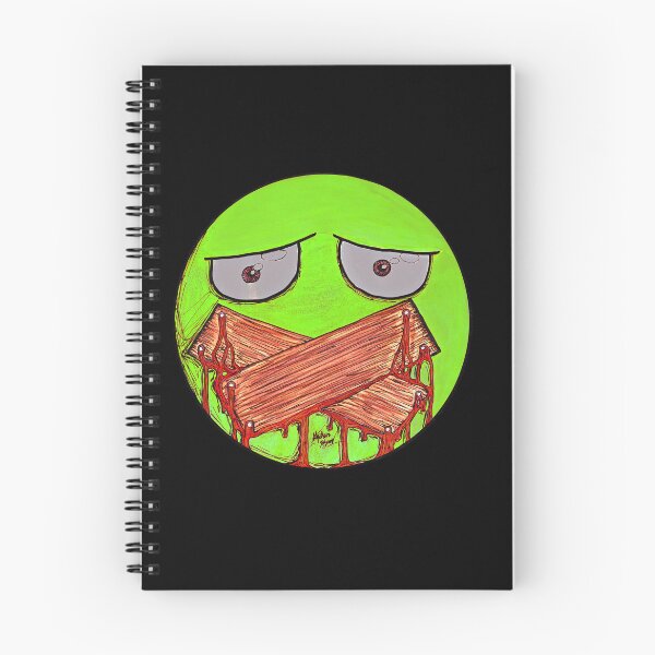 Item preview, Boarded Taped-Mouth Scar-E-Moji (Toxic Alien Edition) designed and sold by Grimmlar.