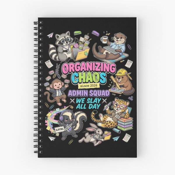 Item preview, Admin Squad Organizing Chaos Funny Office Animals designed and sold by CF_VintageDesign.