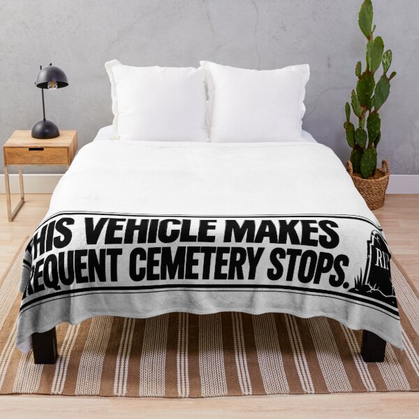Item preview, BUMPS IN THE ROAD COLLECTION - ⭐ HALLOWEEN EDITION ⭐ - THIS VEHICLE MAKES FREQUENT CEMETERY STOPS. designed and sold by WheelieGdArt.