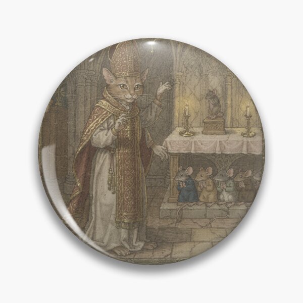 Item preview, Medieval Cat Bishop designed and sold by PictorialWhimsy.