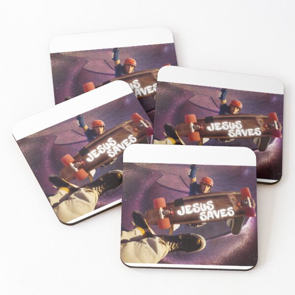 Item preview, Retro Jesus Saves Skateboarder Galaxy Art designed and sold by DanniJordan.