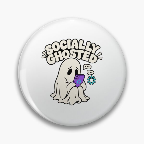 Item preview, culture memes Socially Ghosted Funny Cute Ghost With Phone designed and sold by Uglyandcute.