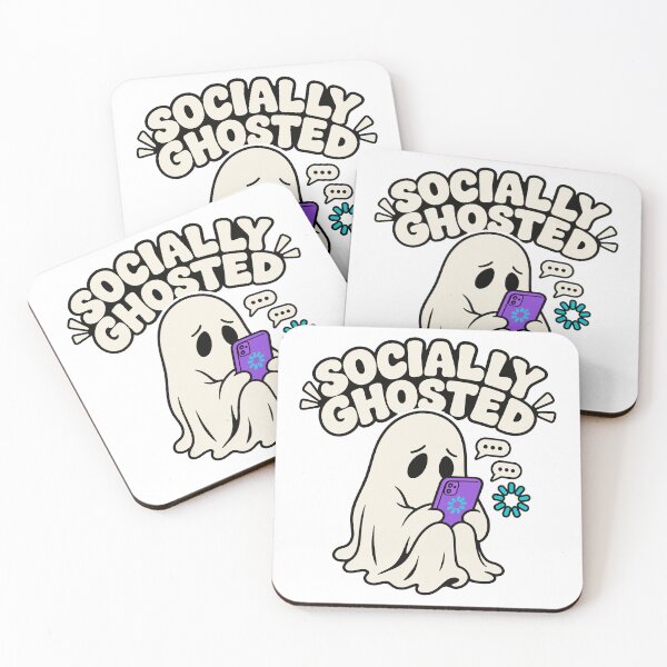 Item preview, culture memes Socially Ghosted Funny Cute Ghost With Phone designed and sold by Uglyandcute.