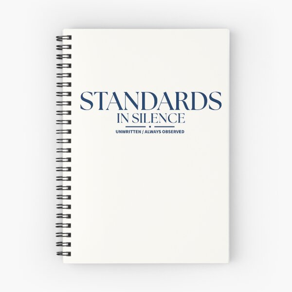 Item preview, Standards In Silence | Deep Navy Editorial Serif & Dot Divider Typography designed and sold by Sparkle First Co..