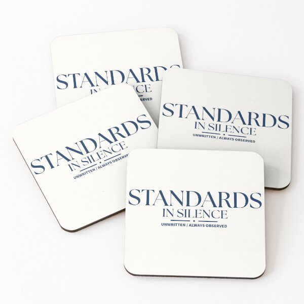 Item preview, Standards In Silence | Deep Navy Editorial Serif & Dot Divider Typography designed and sold by Sparkle First Co..