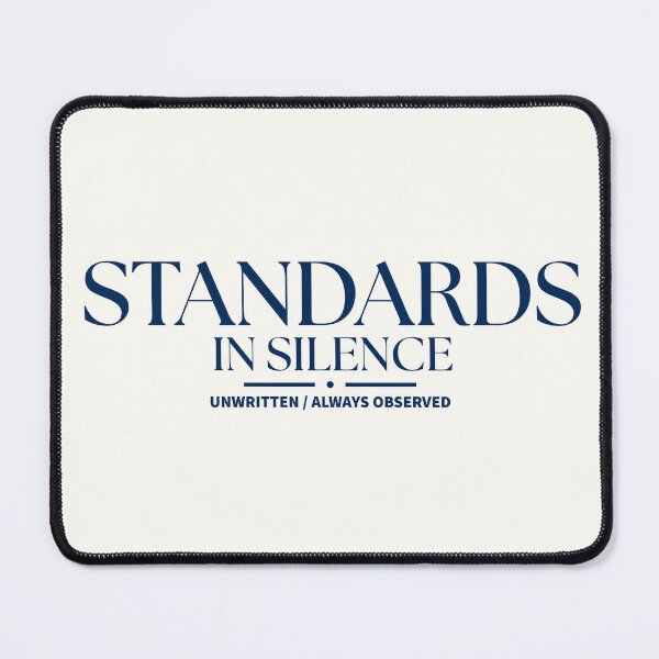 Item preview, Standards In Silence | Deep Navy Editorial Serif & Dot Divider Typography designed and sold by Sparkle First Co..