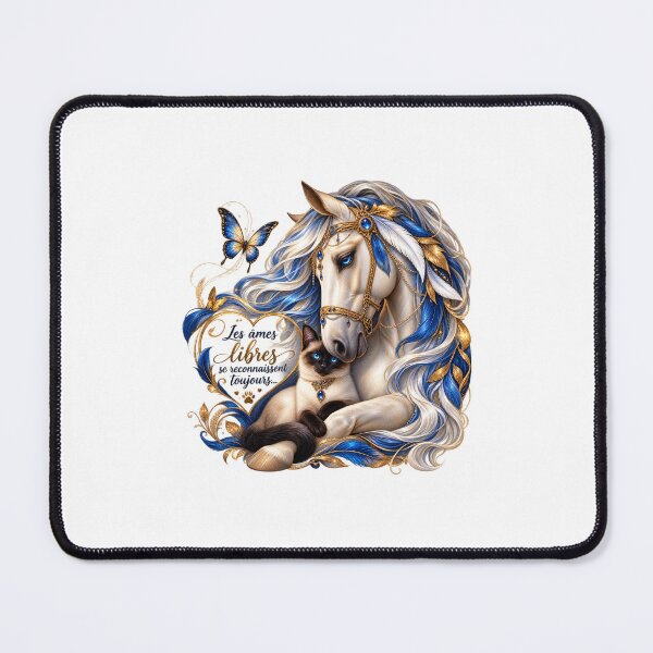 Item preview, Mystical horse and precious Siamese cat designed and sold by Hassine-Art.