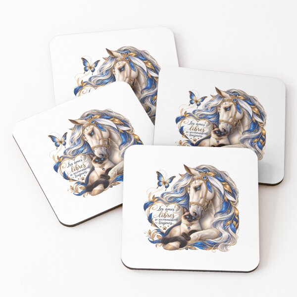 Item preview, Mystical horse and precious Siamese cat designed and sold by Hassine-Art.