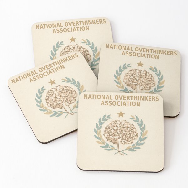 Item preview, National Overthinkers Association designed and sold by PictorialWhimsy.