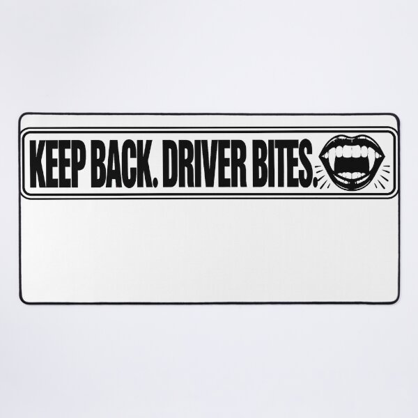Item preview, BUMPS IN THE ROAD COLLECTION - ⭐ HALLOWEEN EDITION ⭐ - KEEP BACK. DRIVER BITES. designed and sold by WheelieGdArt.