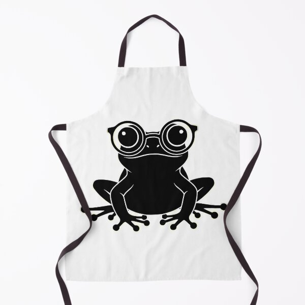 Item preview, Nerdy Frog Wearing Glasses Silhouette designed and sold by Linework Studio.