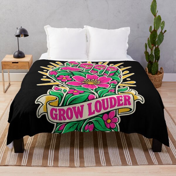 Item preview, culture FEMINISM Grow Louder Feminist Flower Fist Empowerment designed and sold by Uglyandcute.
