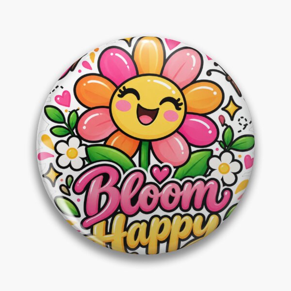 Item preview, Bloom Happy Smiling Flower designed and sold by CodePaws Creations.