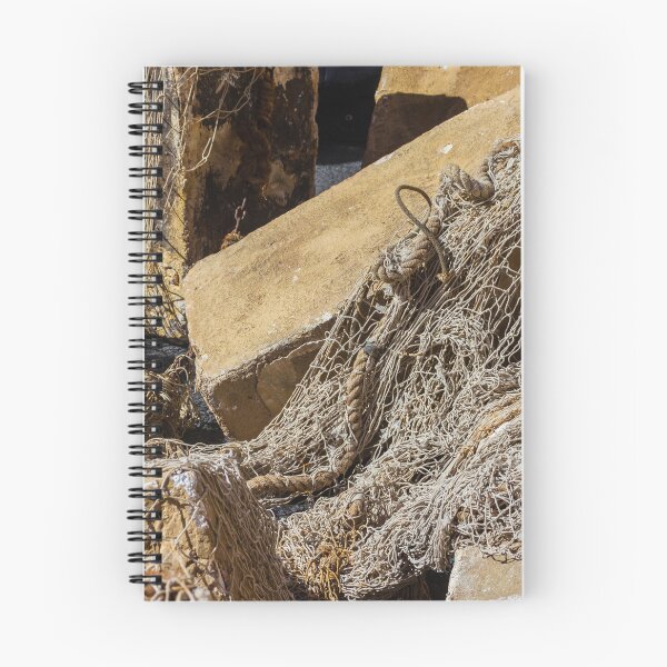 Item preview, Tangled Fishing Nets Resting Among Rough Sea Rocks, Weathered and Worn by the Tide designed and sold by Nmallia.