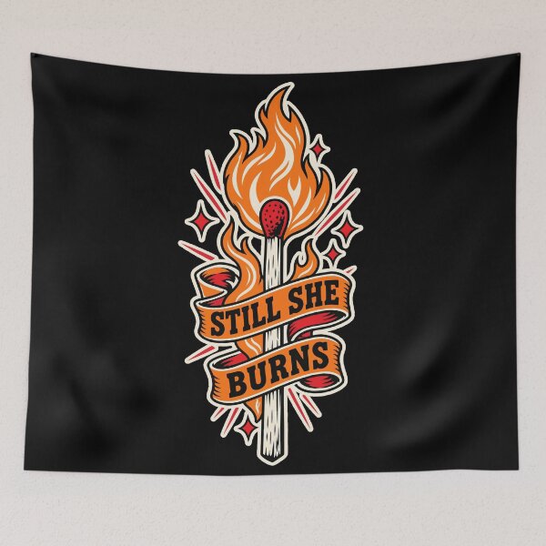 Item preview, culture FEMINISM Still She Burns Feminist Matchstick Resistance designed and sold by Uglyandcute.