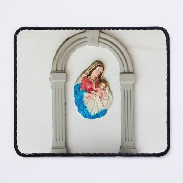 Item preview, Virgin Mary and Child in Arch Niche, Religious Decor for Home Altar and Catholic Faith designed and sold by Nmallia.