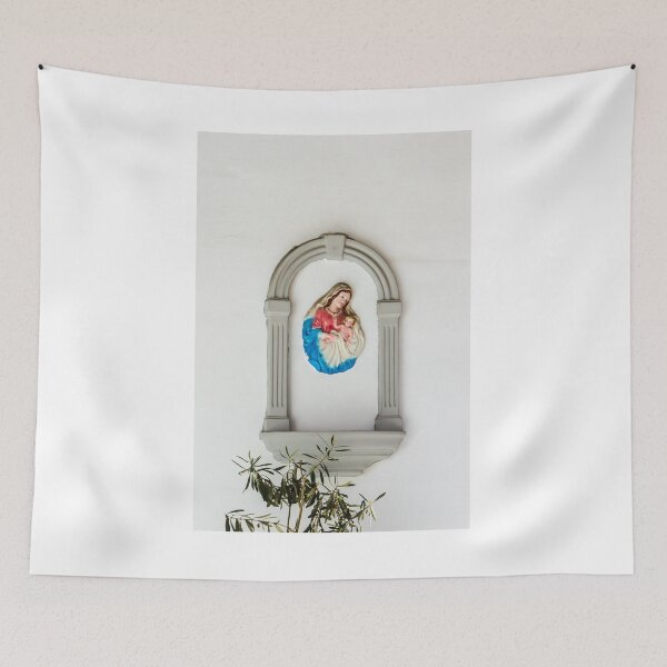 Item preview, Virgin Mary and Child in Arch Niche, Religious Decor for Home Altar and Catholic Faith designed and sold by Nmallia.