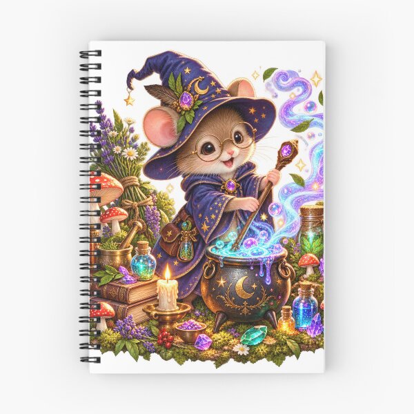 Item preview, Wizard Mouse Potion Brewing Illustration designed and sold by jgvisualarts.
