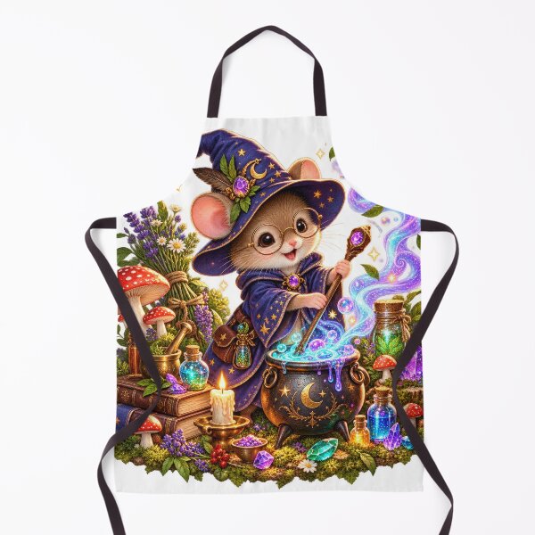 Item preview, Wizard Mouse Potion Brewing Illustration designed and sold by jgvisualarts.