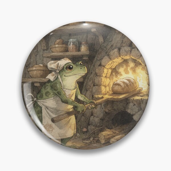 Item preview, Acorn Bread Baker Toad designed and sold by PictorialWhimsy.