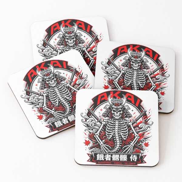 Item preview, Gashadokuro Samurai Skeleton Yokai Emblem - Japanese Halloween Kabuto Katana Art designed and sold by Tsuiho_art.