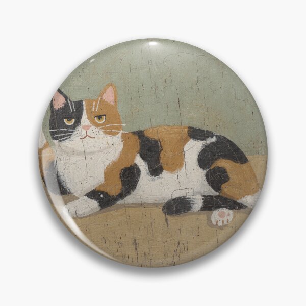 Item preview, Waving Calico Folk Cat designed and sold by PictorialWhimsy.