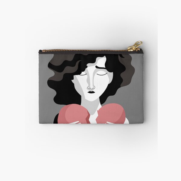 Item preview, woman joining two pieces of a broken heart designed and sold by matintheworld ( delcarmat ).