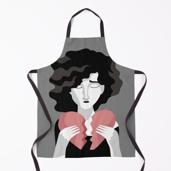 Item preview, woman joining two pieces of a broken heart designed and sold by matintheworld ( delcarmat ).