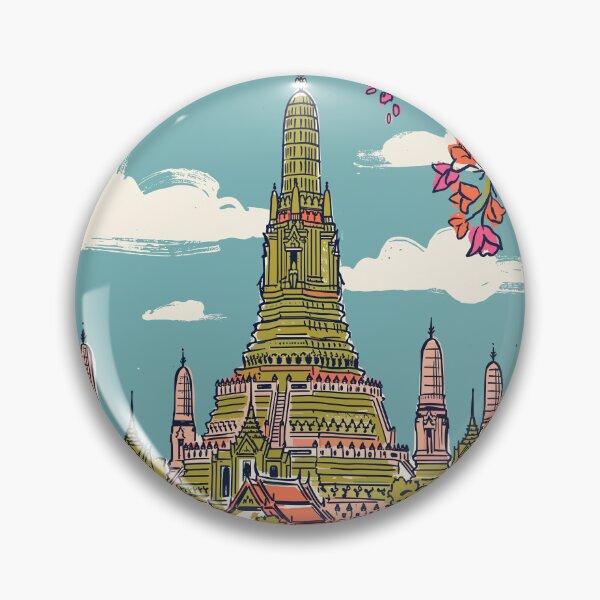Item preview, Bangkok Vintage Retro Thailand Travel designed and sold by RareDeerArt.