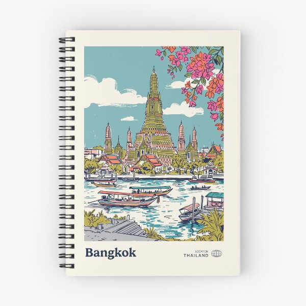 Item preview, Bangkok Vintage Retro Thailand Travel designed and sold by RareDeerArt.