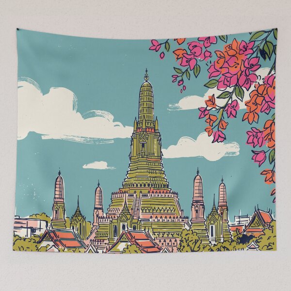 Item preview, Bangkok Vintage Retro Thailand Travel designed and sold by RareDeerArt.