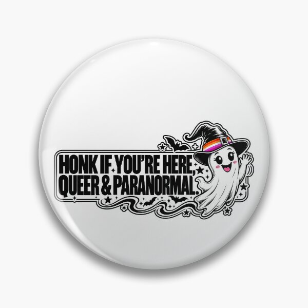 Item preview, BUMPS IN THE ROAD COLLECTION - ⭐ HALLOWEEN EDITION ⭐ - HONK IF YOU’RE HERE, QUEER & PARANORMAL. - LESBIAN PRIDE designed and sold by WheelieGdArt.