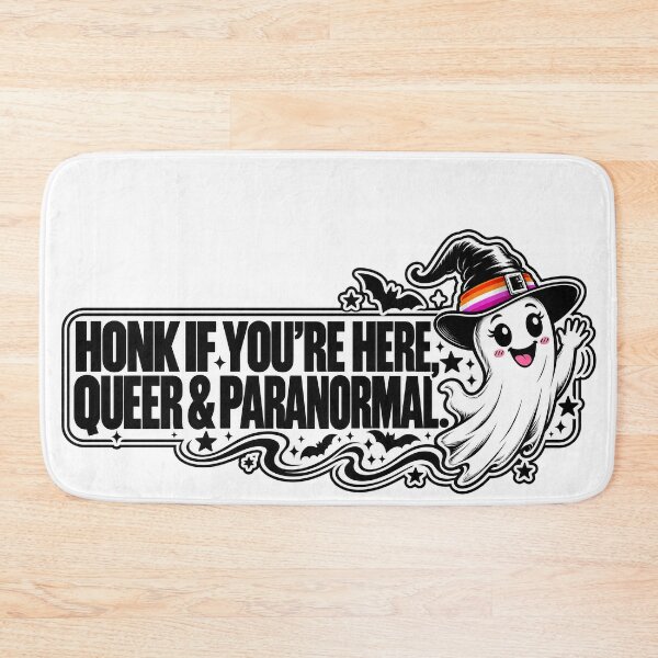 Item preview, BUMPS IN THE ROAD COLLECTION - ⭐ HALLOWEEN EDITION ⭐ - HONK IF YOU’RE HERE, QUEER & PARANORMAL. - LESBIAN PRIDE designed and sold by WheelieGdArt.