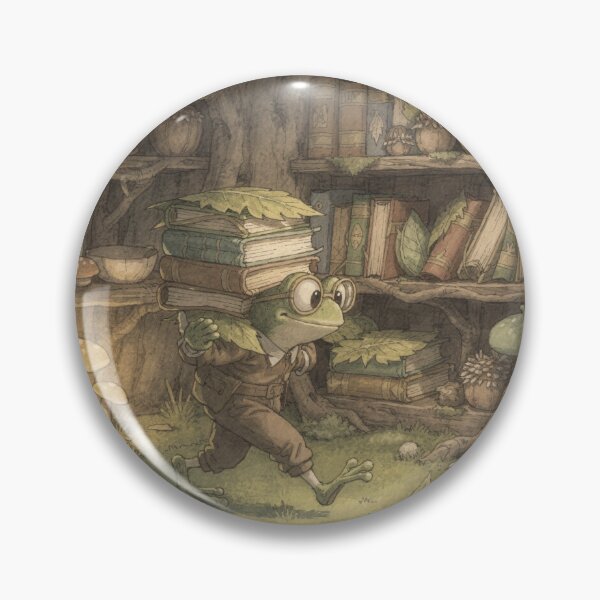 Item preview, Frog Librarian Leaf-Books designed and sold by PictorialWhimsy.