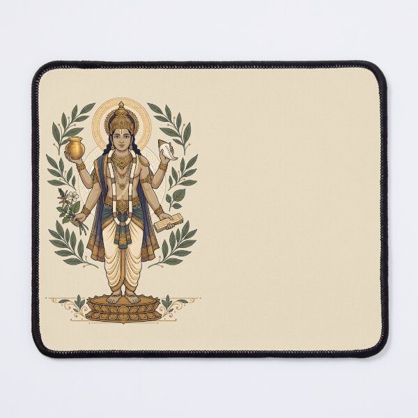 Item preview, Lord Dhanvantari Ayurveda Healing Art designed and sold by hutofdesigns.