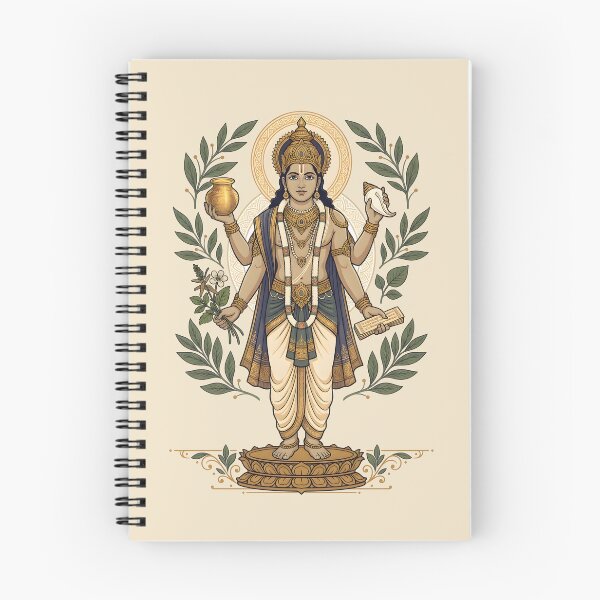 Item preview, Lord Dhanvantari Ayurveda Healing Art designed and sold by hutofdesigns.