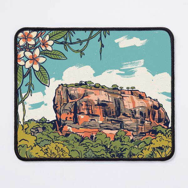 Item preview, Sigiriya Vintage Retro Sri Lanka Travel designed and sold by RareDeerArt.