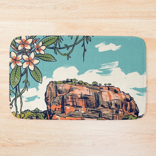 Item preview, Sigiriya Vintage Retro Sri Lanka Travel designed and sold by RareDeerArt.