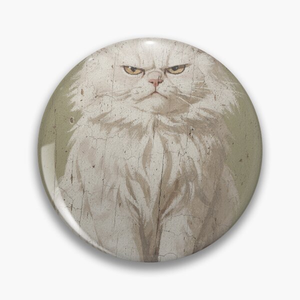 Item preview, Disgruntled Persian Folk Cat designed and sold by PictorialWhimsy.