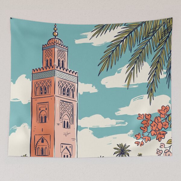 Item preview, Marrakech Vintage Retro Morocco Travel designed and sold by RareDeerArt.