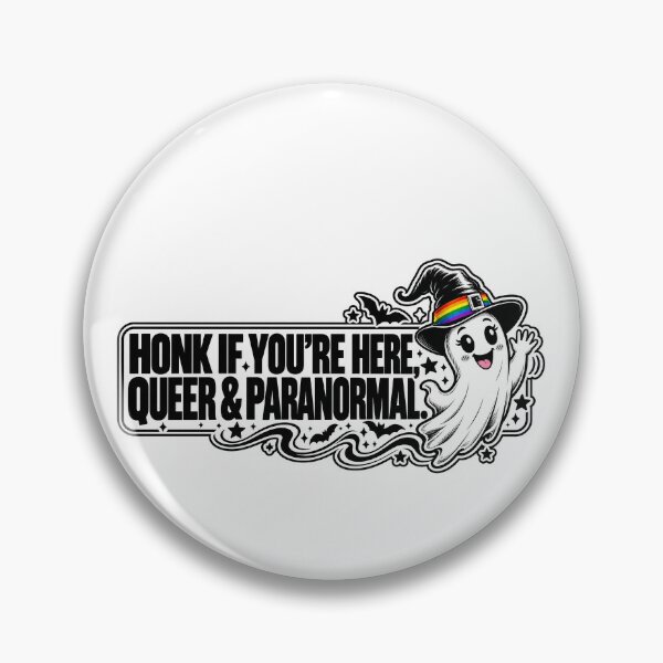 Item preview, BUMPS IN THE ROAD COLLECTION - ⭐ HALLOWEEN EDITION ⭐ - HONK IF YOU’RE HERE, QUEER & PARANORMAL. - LGBT PRIDE designed and sold by WheelieGdArt.