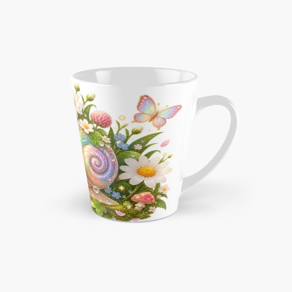 Item preview, Whimsical Rainbow Snail Garden Illustration designed and sold by jgvisualarts.