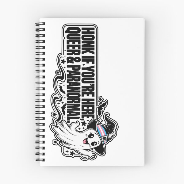 Item preview, BUMPS IN THE ROAD COLLECTION - ⭐ HALLOWEEN EDITION ⭐ - HONK IF YOU’RE HERE, QUEER & PARANORMAL. - TRANS PRIDE designed and sold by WheelieGdArt.