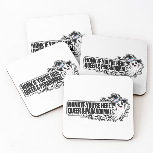 Item preview, BUMPS IN THE ROAD COLLECTION - ⭐ HALLOWEEN EDITION ⭐ - HONK IF YOU’RE HERE, QUEER & PARANORMAL. - TRANS PRIDE designed and sold by WheelieGdArt.