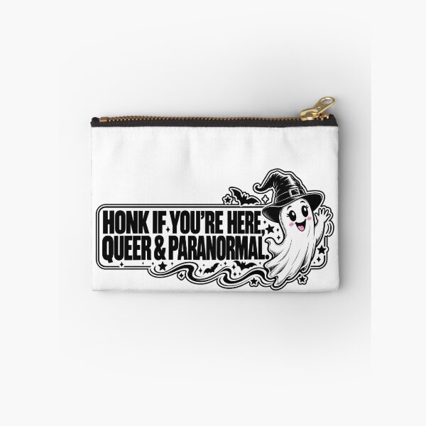 Item preview, BUMPS IN THE ROAD COLLECTION - ⭐ HALLOWEEN EDITION ⭐ - HONK IF YOU’RE HERE, QUEER & PARANORMAL. designed and sold by WheelieGdArt.